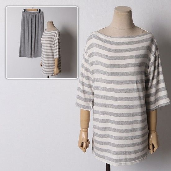 시드마켓 단가라 티셔츠 팬츠 셋업 303B987S 빅사이즈 여성 507