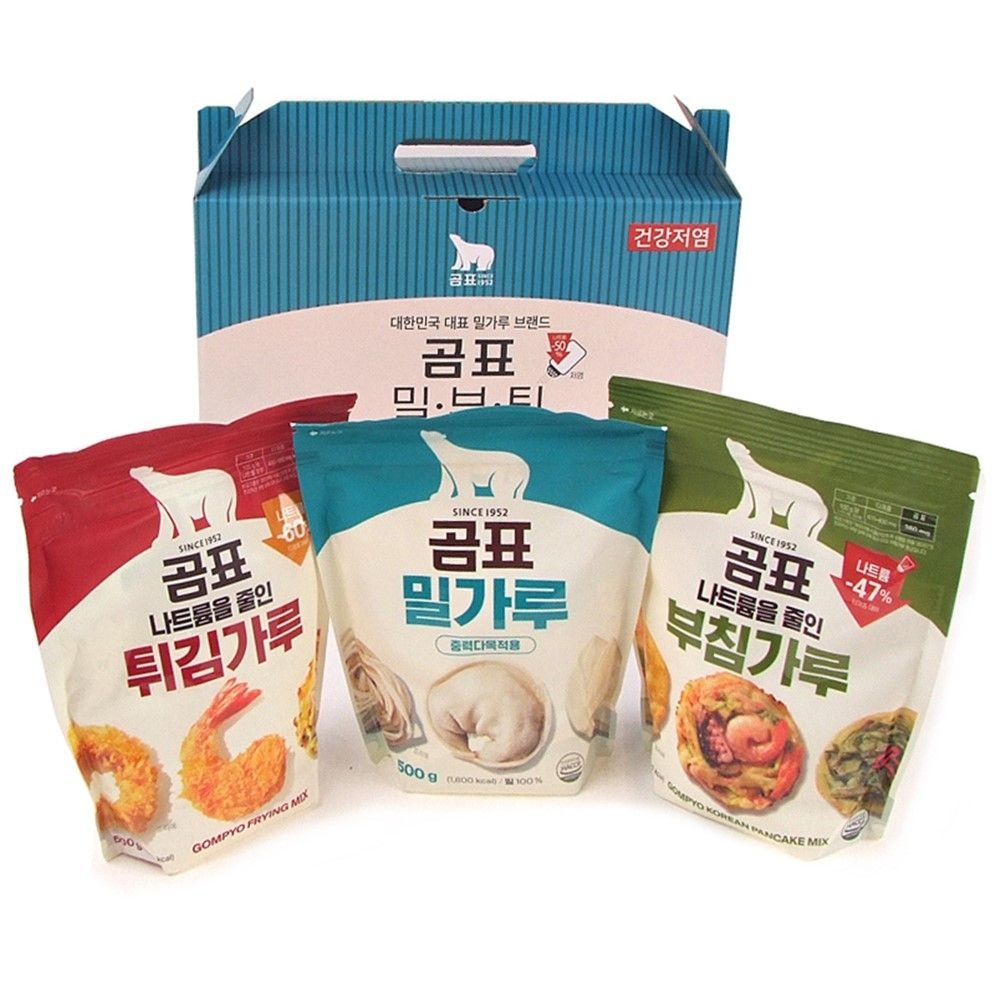 곰표밀가루 3종선물세트(튀김+부침+밀가루) 추석 설날명절 회사 단체구매