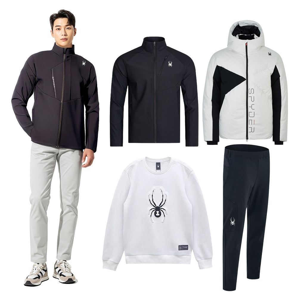 스파이더 공용 셜파 후드 집업 자켓