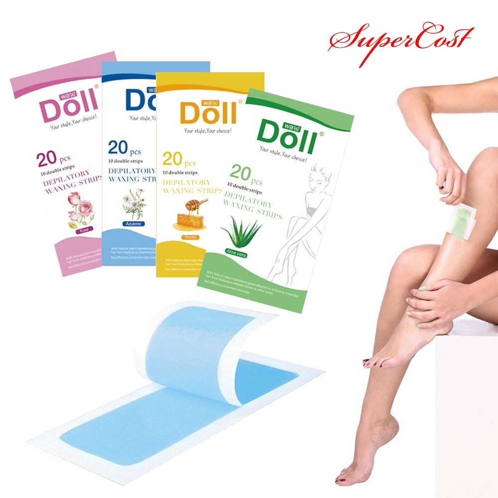 바디케어 셀프 제모 자연성분 왁싱 테이프 20매입 4종