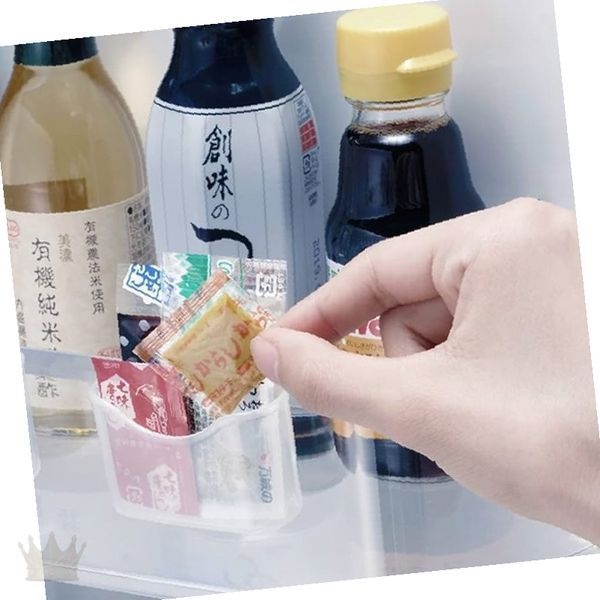 냉장실 소스 양념 조미료 소분 투명 정리함 주방 식품 보관 용기 냉장고 선반