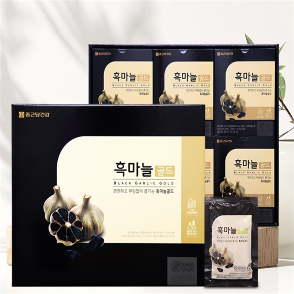 유쎌몰 흑마늘골드 80ML X 60포 X 2개 흑마늘액 흑마늘즙