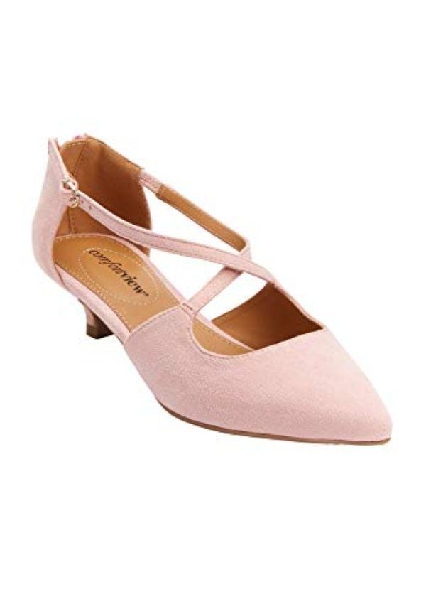 컴포트뷰 여성 와이드핏 더 던 펌프스 편안한 오피스룩