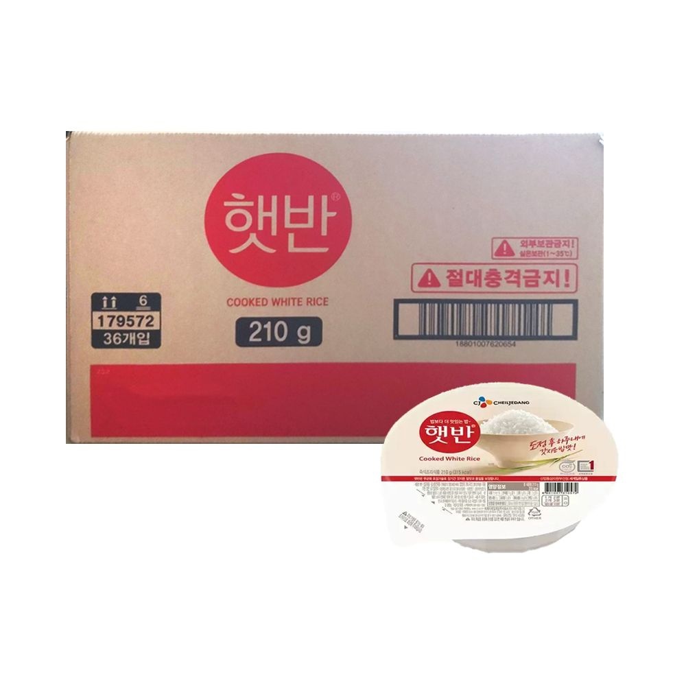 햇반 CJ 햇반 둥근햇반 210g x 36