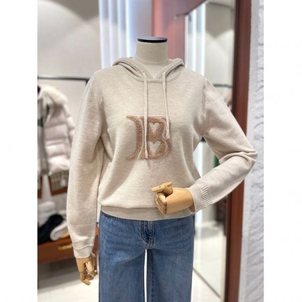 [BCBG] 부클 모100 후드니트 B5A1K403-71