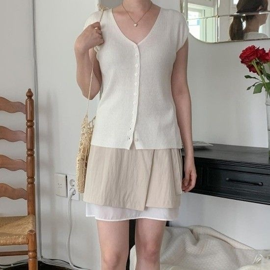 [VY] 여자 여름 심플 슬림 니트_WT31095_17858757_588847