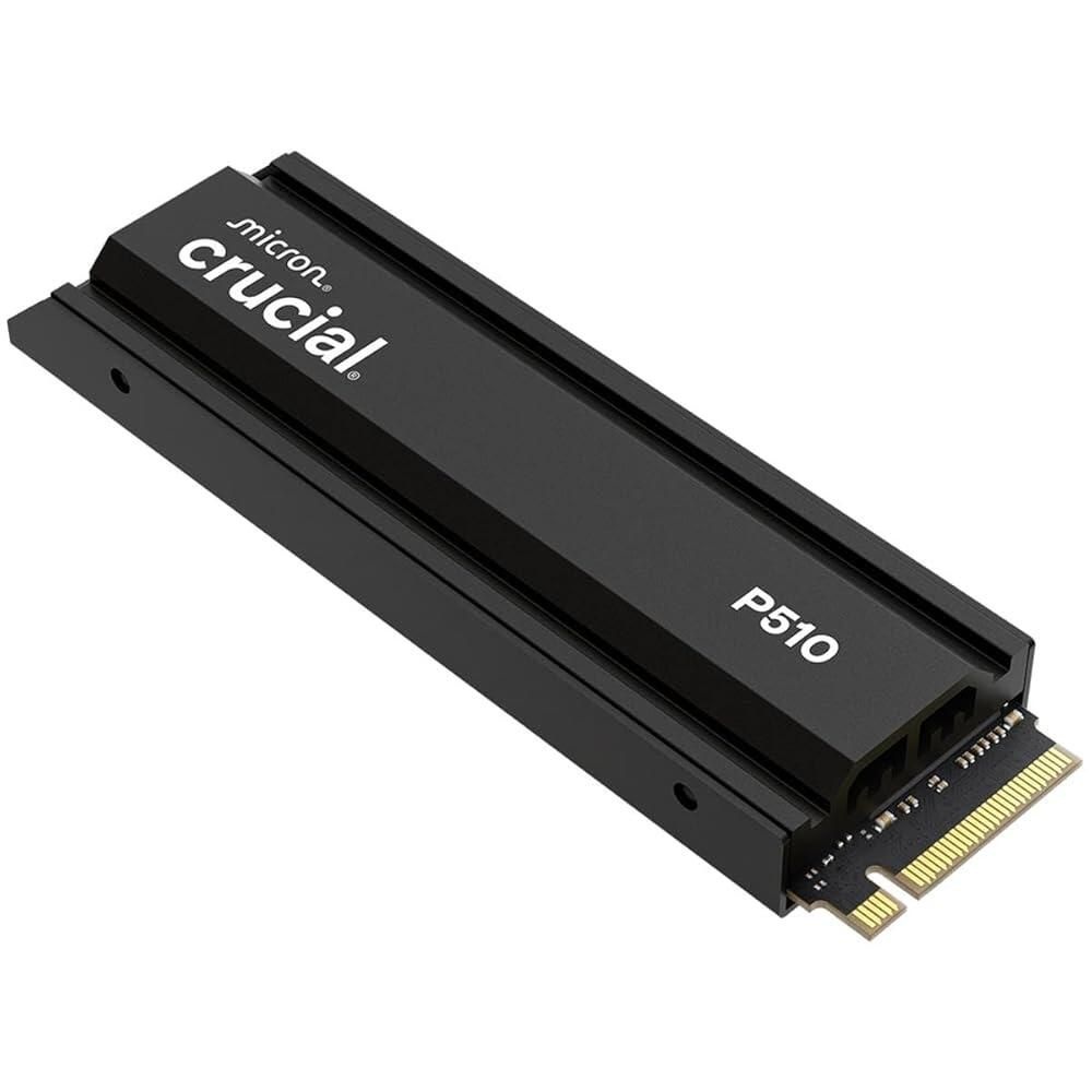 크루셜 [해외] P510 2TB NVMe PCIe Gen5 M.2 2280 내부 게이밍 SSD, 방열판 포함