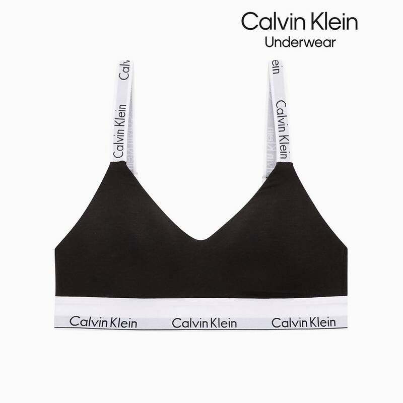 캘빈클라인 여성 아이콘 코튼 모달 훅앤아이 브라팬티 QF8504-F3787AD-UB1