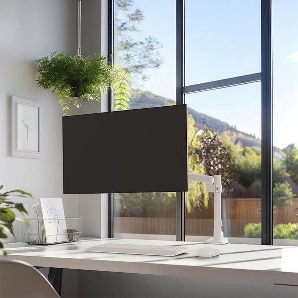 카멜마운트 이지밸런스 싱글 폴타입 모니터 거치대 모니터암 스탠드 최대 40인치 MSS2P