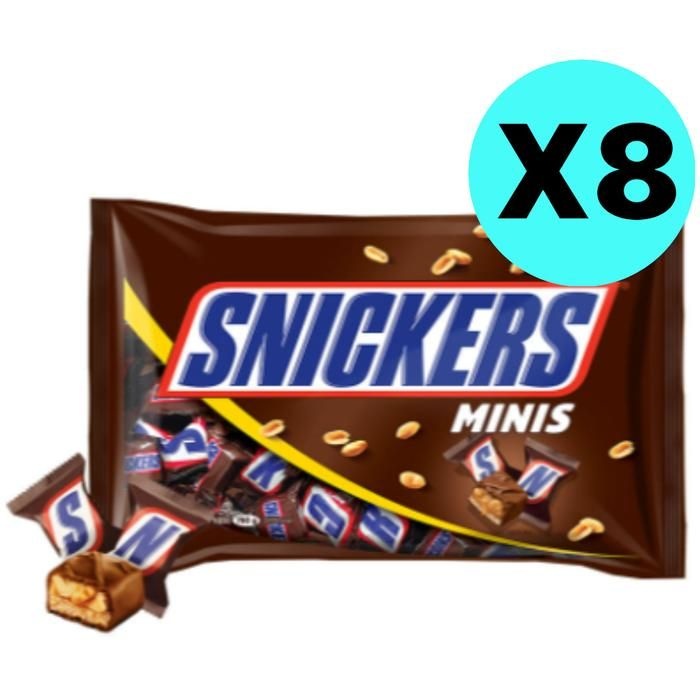 스니커즈 미니스 초코바 땅콩 누가 카라멜 760g X 8개