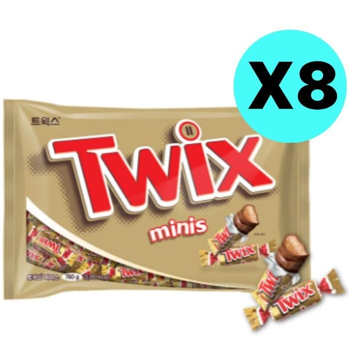 트윅스 미니스 초코바 미니 쿠키 카라멜 760g X 8개