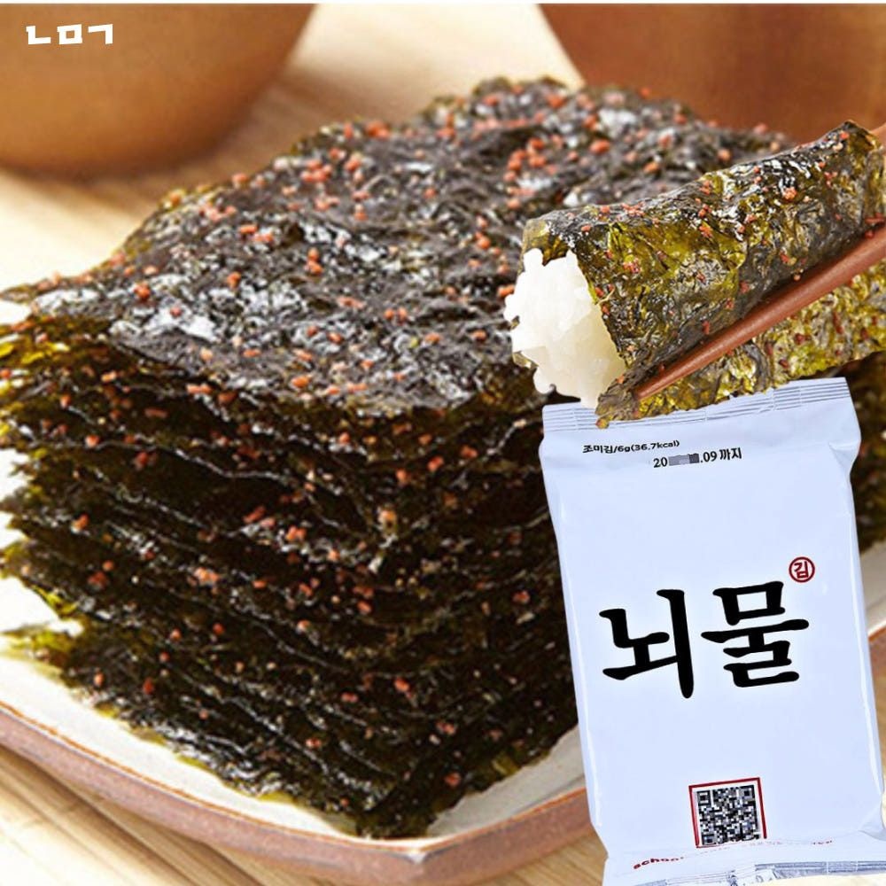 뇌물 명란김 6g X 18봉 1박스+사은품