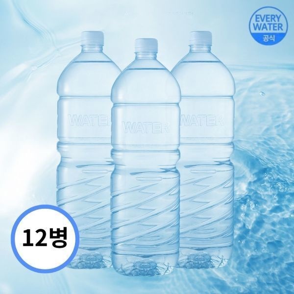 에브리워터 생수 무라벨 2Lx12개