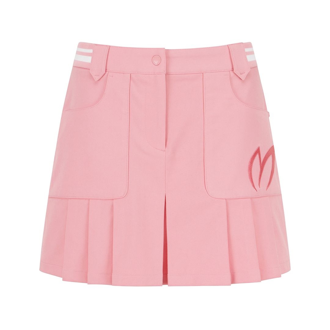 마스터바니에디션 와이드 심볼 자수 밴딩 큐롯 스커트 421F1PC103_PK