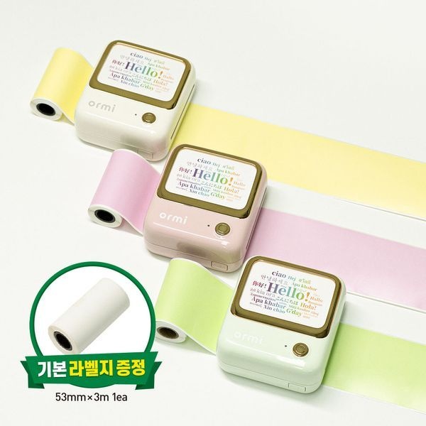 아이노비아 아이노비아 오르미 라벨프린터 무선 네임스티커 라벨기 ILMX-02