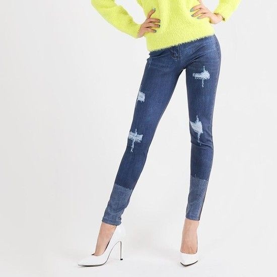 상세페이지 참조 [MEK75208_53DZ]청 ROLL UP 기모안감) 9부레깅스 (MJLW-300