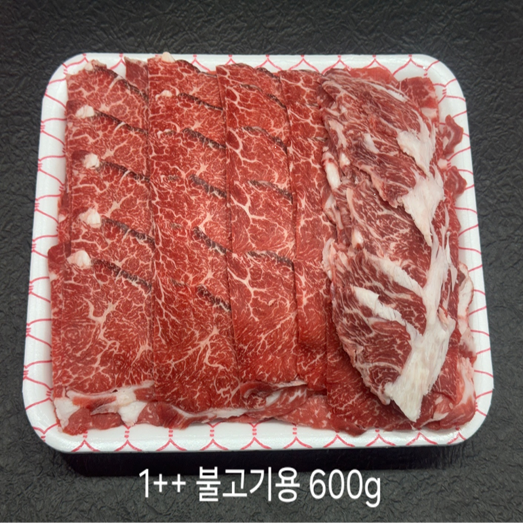 [롯데온] 1++한우 불고기용 1.2kg (36,580원/무료)