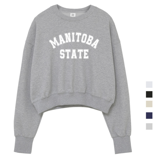 ACT company 폴앤폴 [패션플러스][폴앤폴]매니토바 크롭 맨투맨 5컬러