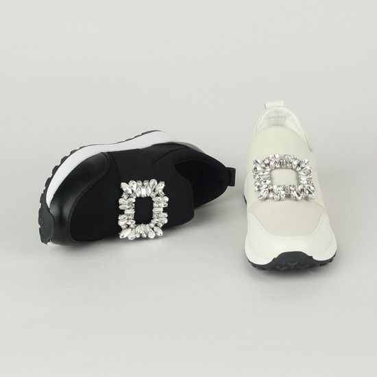 원더슈즈 보석빛 밴딩 스니커즈 P-631