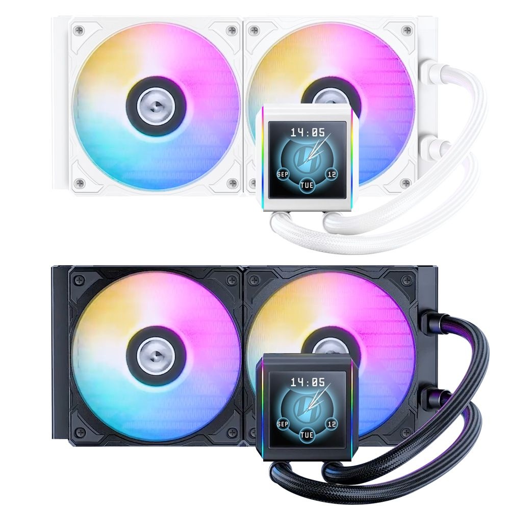 리안리 GALAHAD II LCD 280 수랭 CPU쿨러 (WHITE)