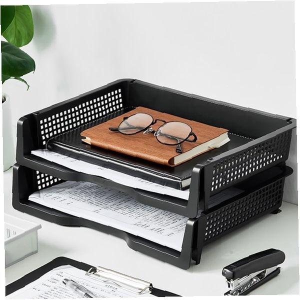 사무용 A4 서류 트레이 데스크 정리 자료 보관 선반 랙
