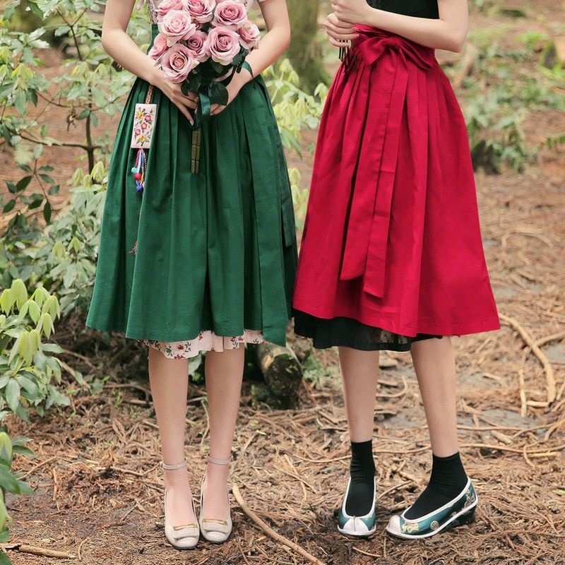 시크라인 미소담 생활한복 스커트919938