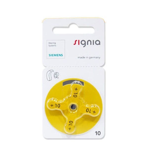 시그니아 보청기 배터리 노란색 10번 - 1박스(40알)