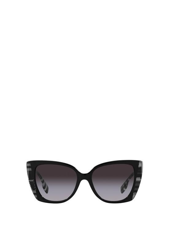 버버리 26FW 버버리 선글라스 BE4393 40518G BLACK CHECK WHITE BLACK