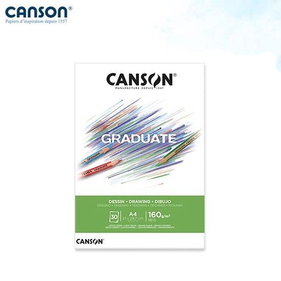 캔손 GRADUATE 드로잉패드 160g 21x29.7 A4 30매 A4스케치북