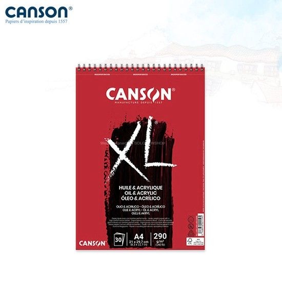 캔손 XL 유화아크릴스케치북 290g 21x29.7 A4 30매입 A4스케치북