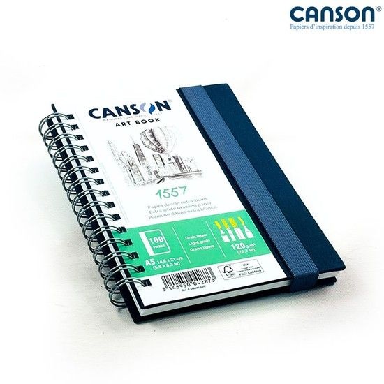 기타(ECT.) 캔손 아트북 1557 트래블 드로잉북 120g 21x14.8cm 50매 A5스케치북