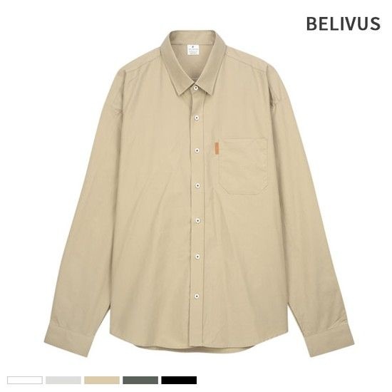 남성 셔츠 BMS079 무지 긴팔 남방