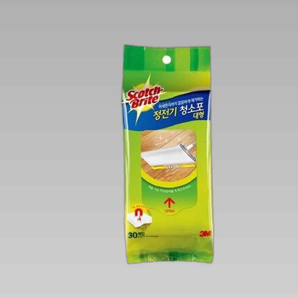 정전기 제거 청소포 리필 대형 청소용품 30매 스카치 3M 스카치브라이트 올터치 막대걸레