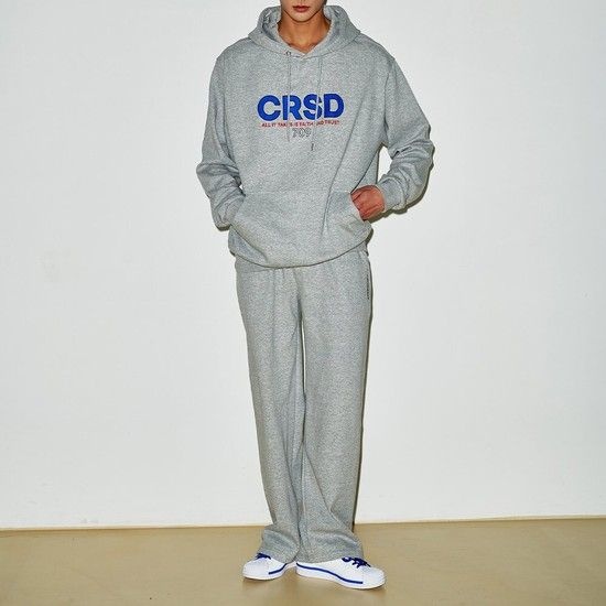 [당일출고/SET] 크로스닷 세븐폰 오버핏 후드티 트레이닝팬츠 셋업 빅사이즈 운동복 CUG_0006 (2Color)