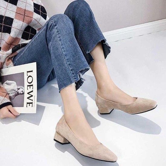 여자 저렴한원픽 사무실 구두 예쁜 스웨이드 펌프스 슈즈