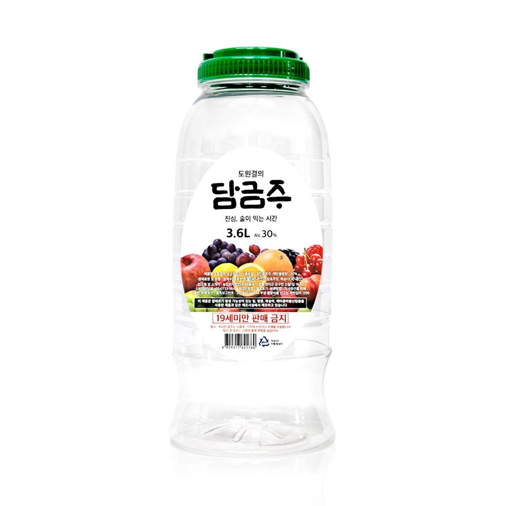 [오늘출발] 아름주가 도원결의 담금주 30도 3.6L 1병 담금소주