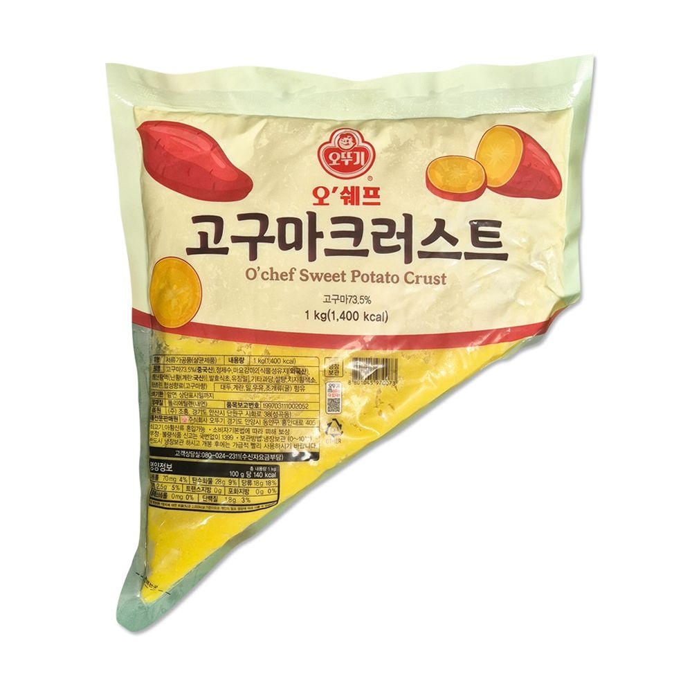 오뚜기 고구마 크러스트 1kg (무스 샐러드 피자)
