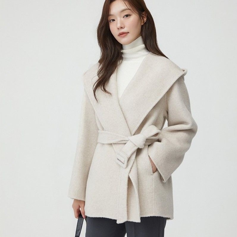 [롯데백화점] 플라스틱아일랜드 알파카블렌디드 핸드메이드 후드 자켓 PR4HJ062 LE1220469497