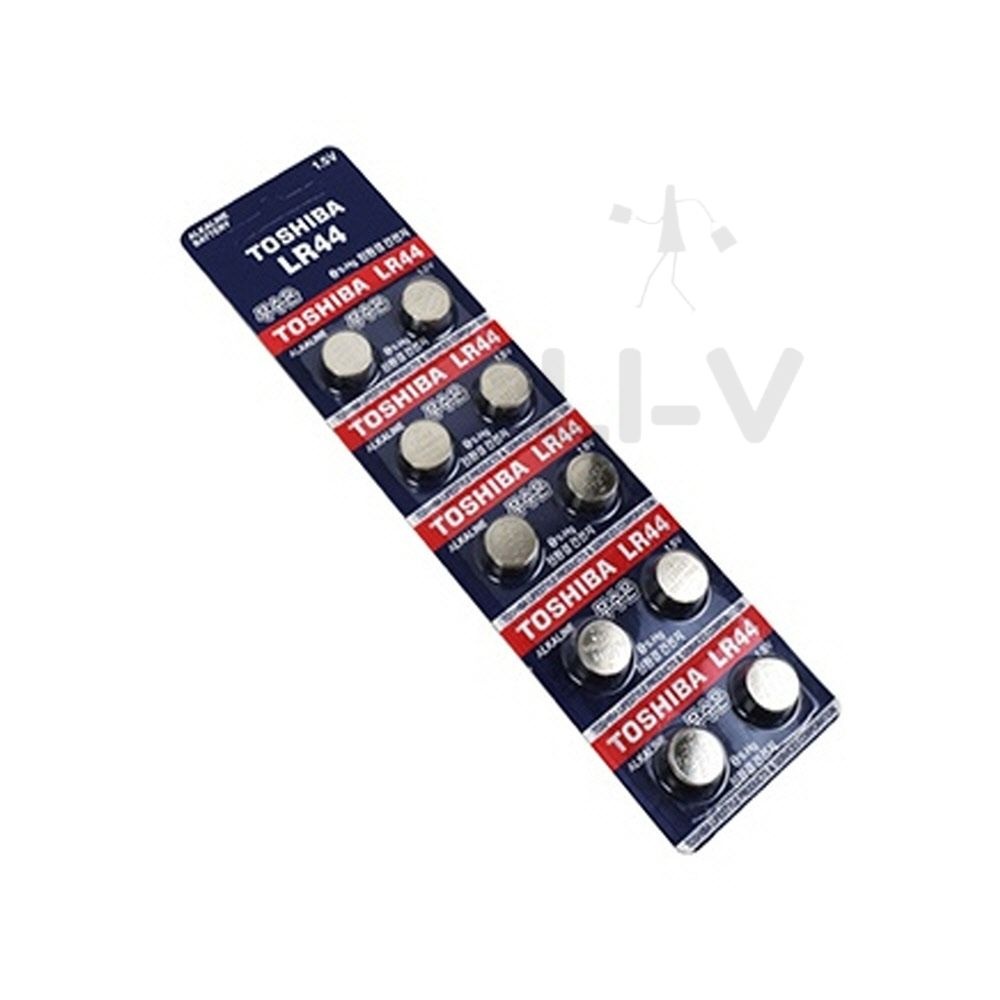 도시바 LR44 2입 5개묶음1팩 원형건전지 코인건전지 디지털차키