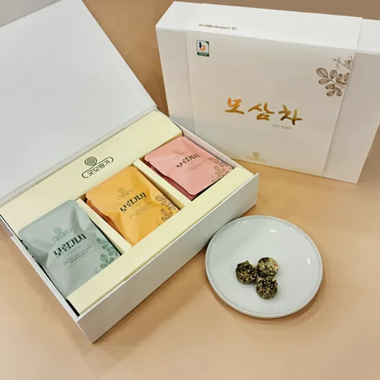 [굿모링가] 모삼차(모링가+산양삼) 산삼병차 프리미엄 떡차 선물세트