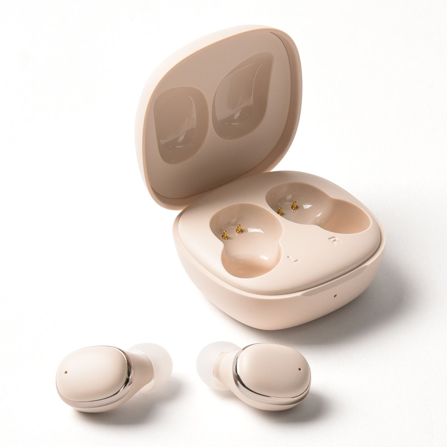 그린솔루션 펭카 버즈 PB3004 베이지 초경량 커널형 무선 블루투스 이어폰