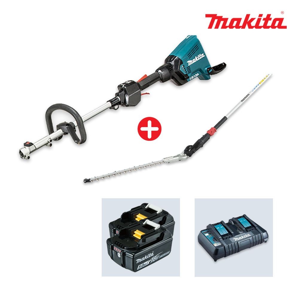 마끼다 18Vx2 5.0Ah 2팩 DUX60Z+EN401MP 각도헤지트리머 듀얼충전기세트