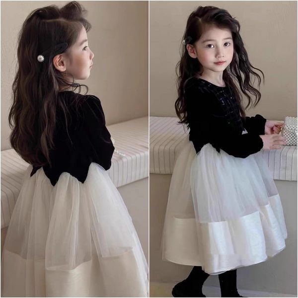 삐삐네옷가게 삐삐네옷가게 [보리보리]삐삐네옷가게 여아 키즈 필센블랙 스팽글 원피스 드레스