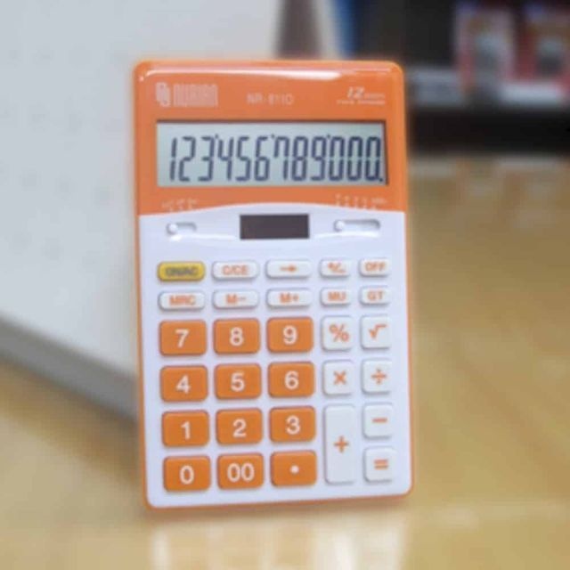 만나이 환율 디데이 경리 사무용 휴대용 12자리 계산기