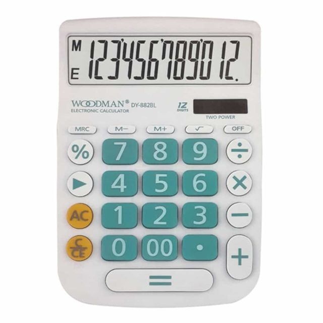 디데이 환율 만나이 경리 사무용 휴대용 12자리 계산기