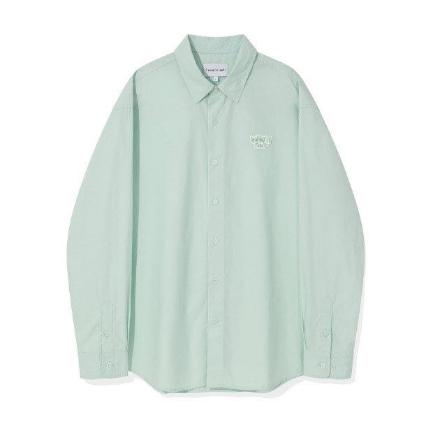 [패션플러스][와키왈리]와키윌리긴팔티 CQK WA2300SH01MI 와펜 긴팔 셔츠 민트