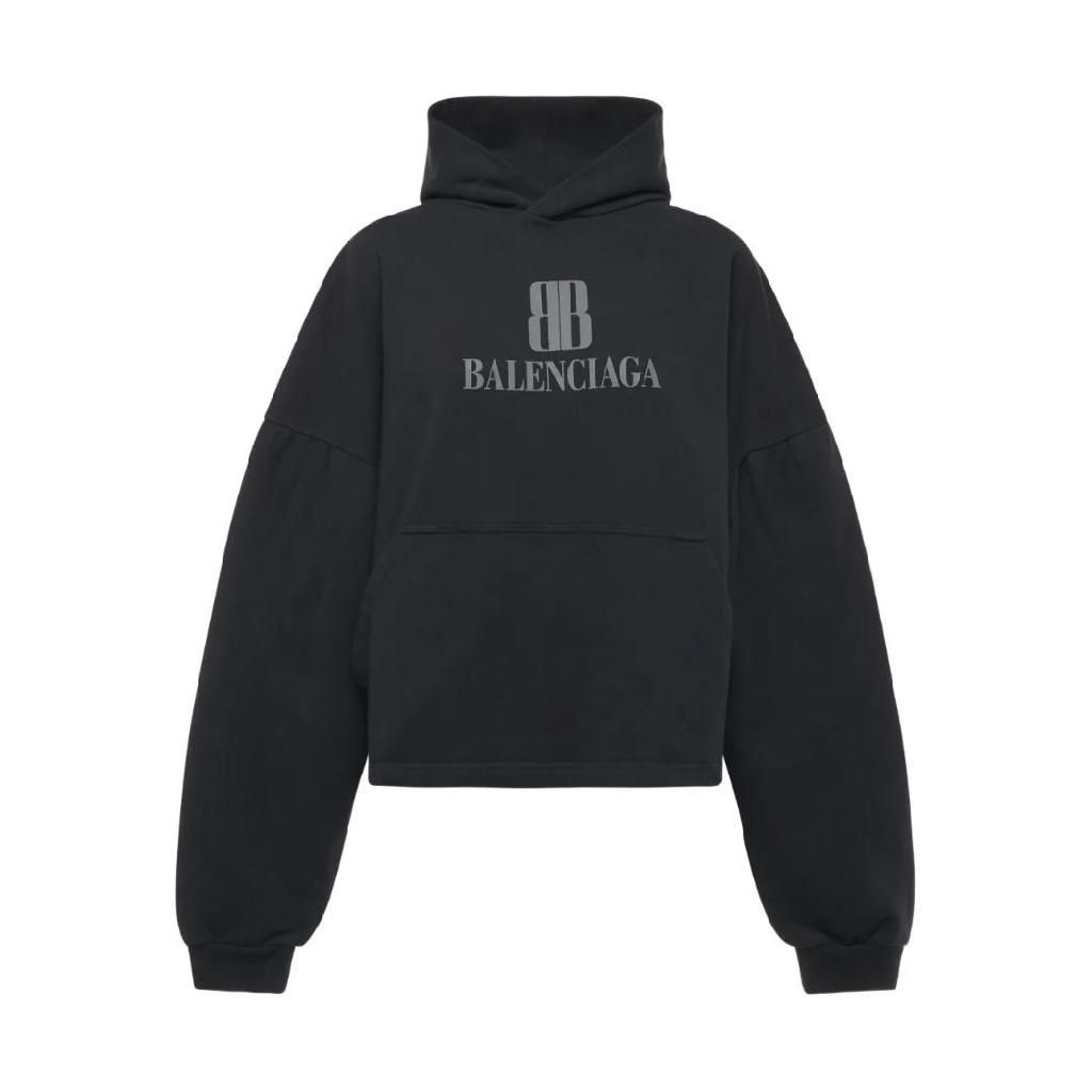 발렌시아가 로고 장식 코튼 후드티 818433TSVO31083 TP444922492