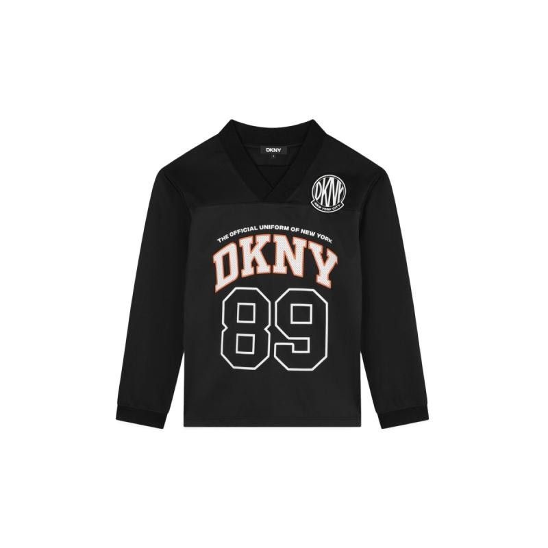 DKNY 디케이엔와이 남아 블랙 긴팔 티셔츠 D60192K_09B 722476