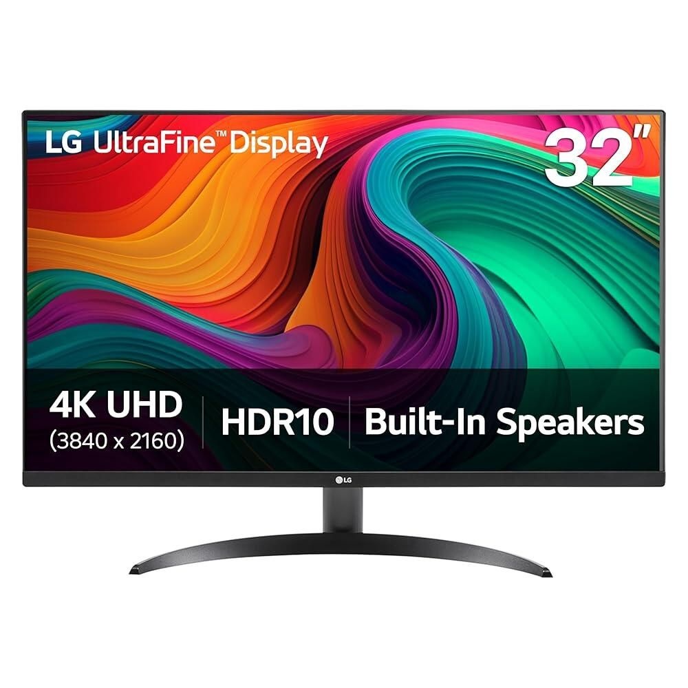 LG전자 [해외] LG 32UR500K-B 울트라파인 32인치 4K UHD (3840x2160) 컴퓨터 모니터 HDR10 내장 스피커 x2 온스크린 컨트롤 리더 모드 깜박임