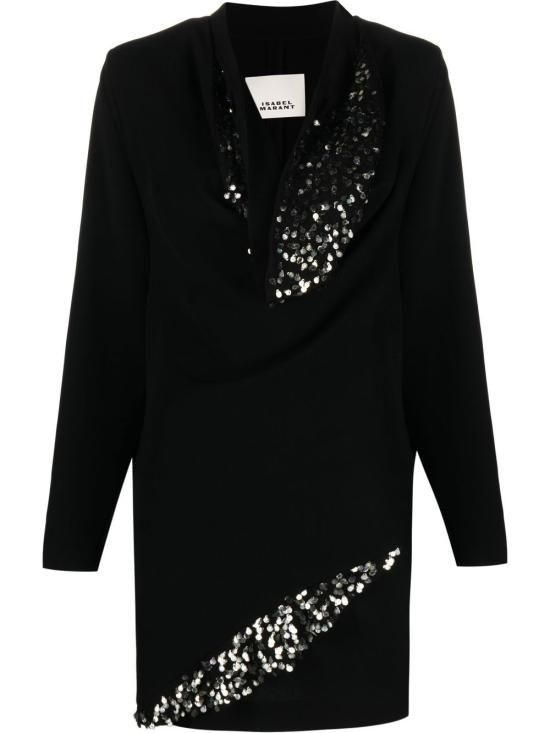 [해외] 이자벨마랑 23SS 이자벨마랑 숏 원피스 RO0068FA A1J29I LAZELI01BK Black